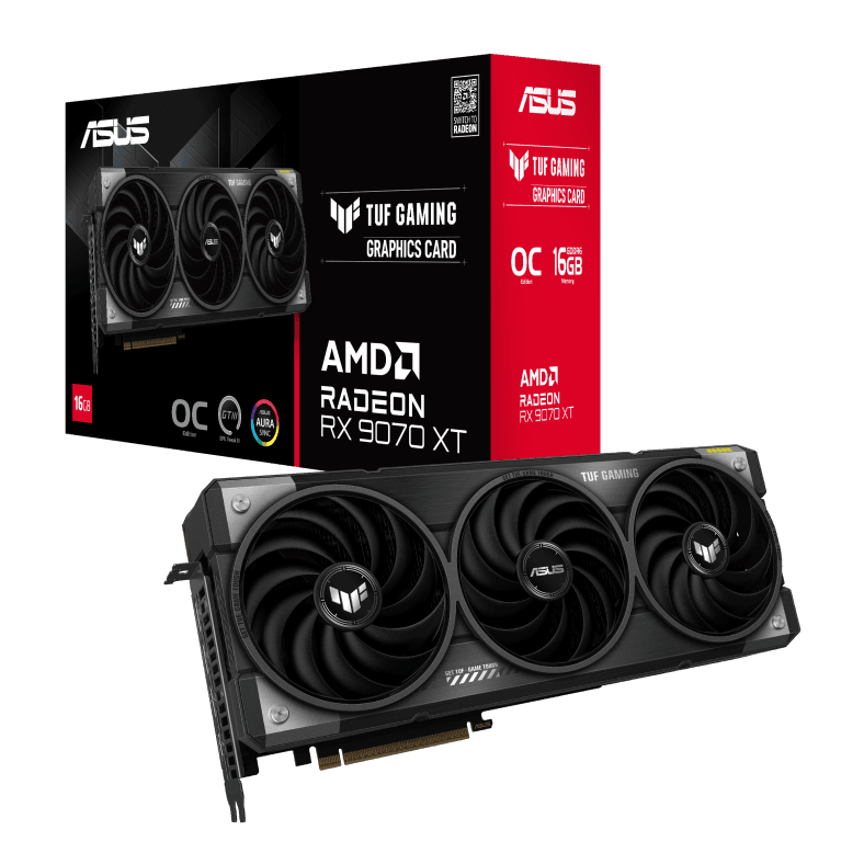 ASUS TUF Gaming Radeon RX 9070 XT OC Edition 16GB GDDR6 ASUS TUF Gaming Radeon™ RX 9070 XT OC Edition 16GB GDDR6