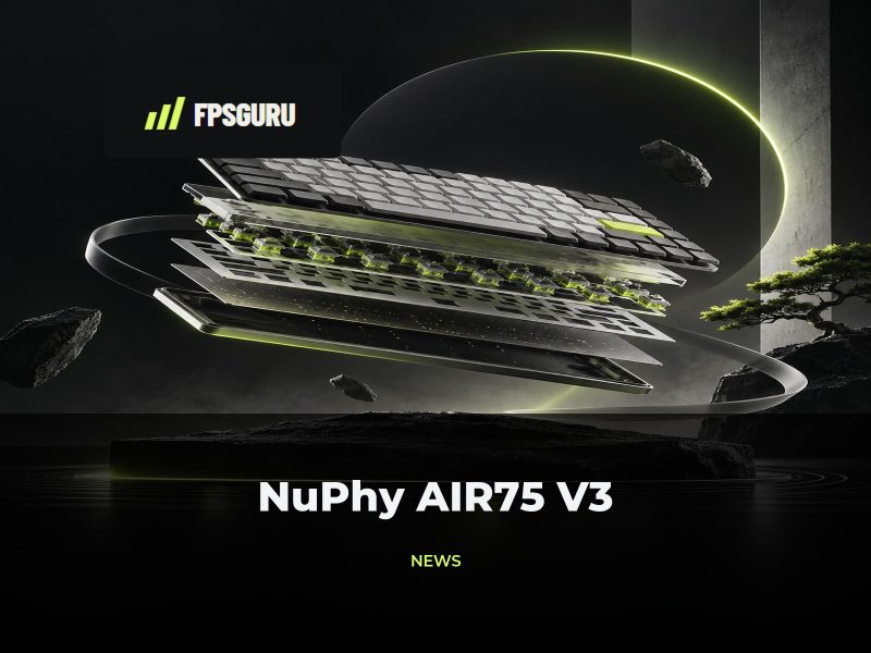 NuPhy przygotowuje AIR75 V3 – Ultra-cienką bezprzewodową klawiaturę mechaniczną