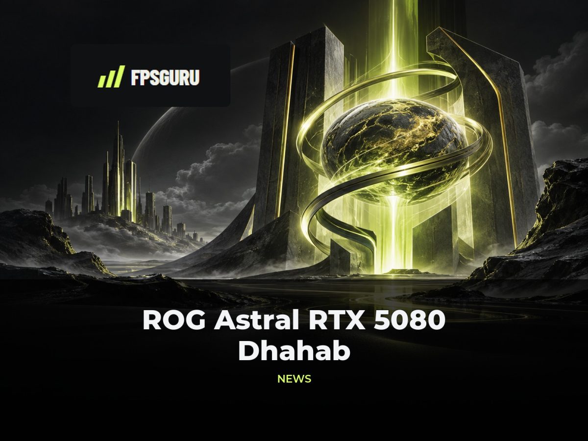 ASUS Republic of Gamers prezentuje ROG Astral GeForce RTX 5080 Dhahab CORE OC Edition Ilustracja redakcyjna FPSGuru: ASUS Republic of Gamers prezentuje ROG Astral GeForce RTX 5080 Dhahab CORE OC Edition