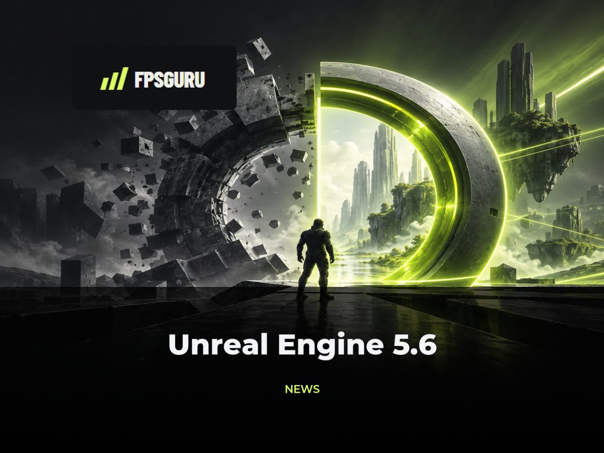 Unreal Engine 5.6 zapewnia do 35% poprawę wydajności w porównaniu do wersji 5.4 Ilustracja redakcyjna FPSGuru: Unreal Engine 5.6 zapewnia do 35% poprawę wydajności w porównaniu do wersji 5.4