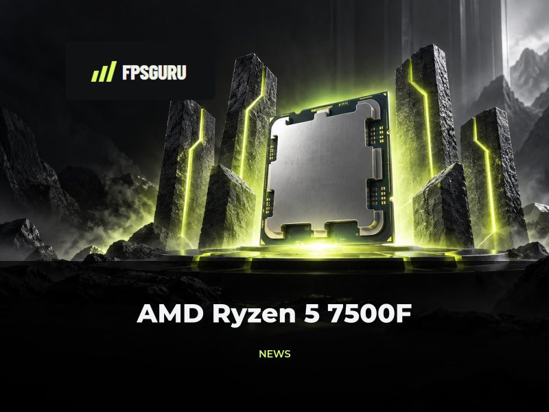 AMD Ryzen 5 7500F - 6 rdzeniowy procesor bez integry AMD Ryzen 5 7500F – 6 rdzeniowy procesor bez integry