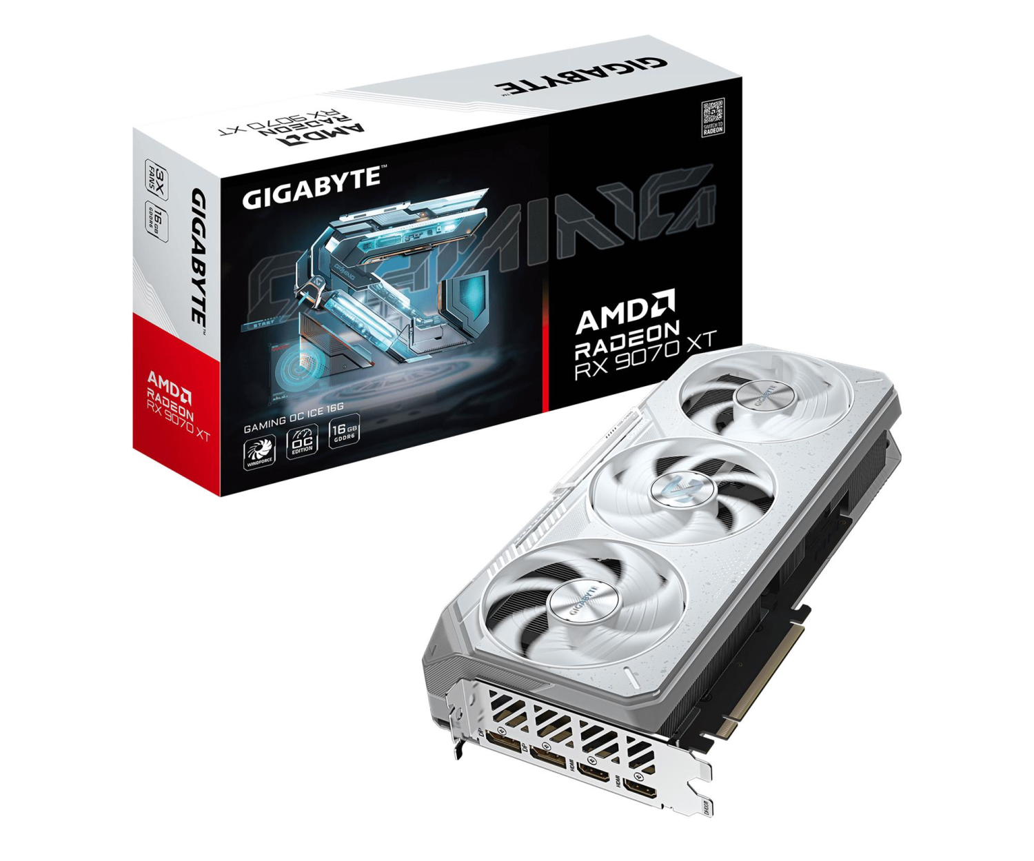 Gigabyte Radeon RX 9070 XT Gaming OC ICE 16G GDDR6 - szybka bezpieczna dostawa lub możliwość darmowego odbioru w 22 miastach