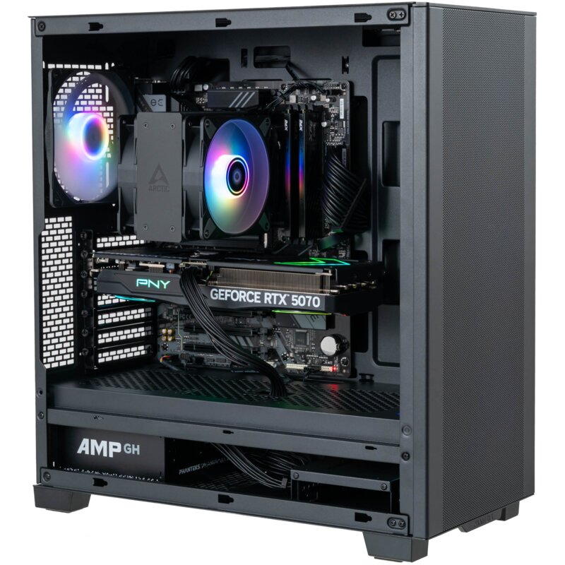 Komputer MAD DOG PHANTEKS-A10WR32WP R5-7500F 32GB RAM 1TB SSD GeForce RTX5070 DLSS 4.5 Wi-Fi Windows 11 Professional