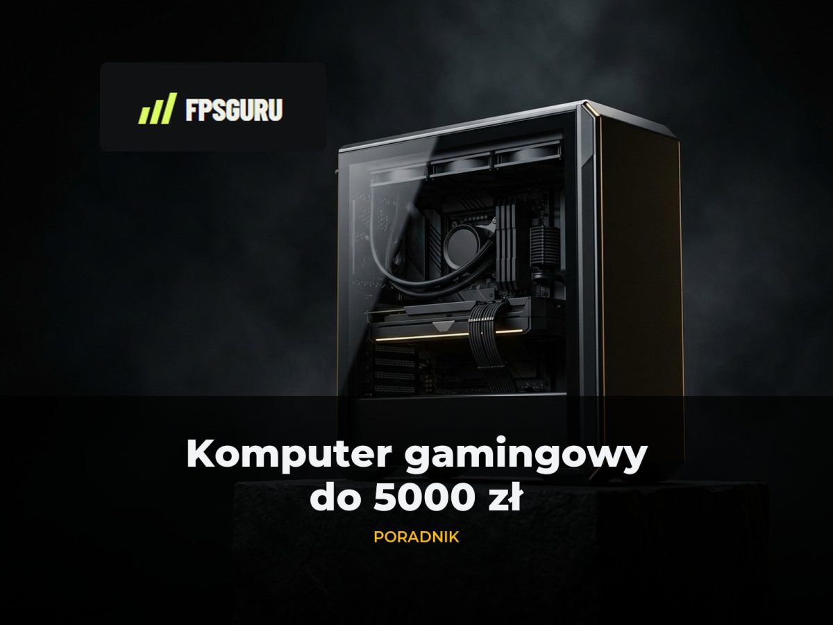 Komputer gamingowy w ciemnym studiu – poradnik FPSGuru: komputer do 5000 zł