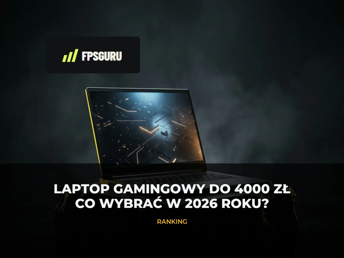 Laptop gamingowy na ciemnym postumencie – ranking laptopów do 4000 zł FPSGuru
