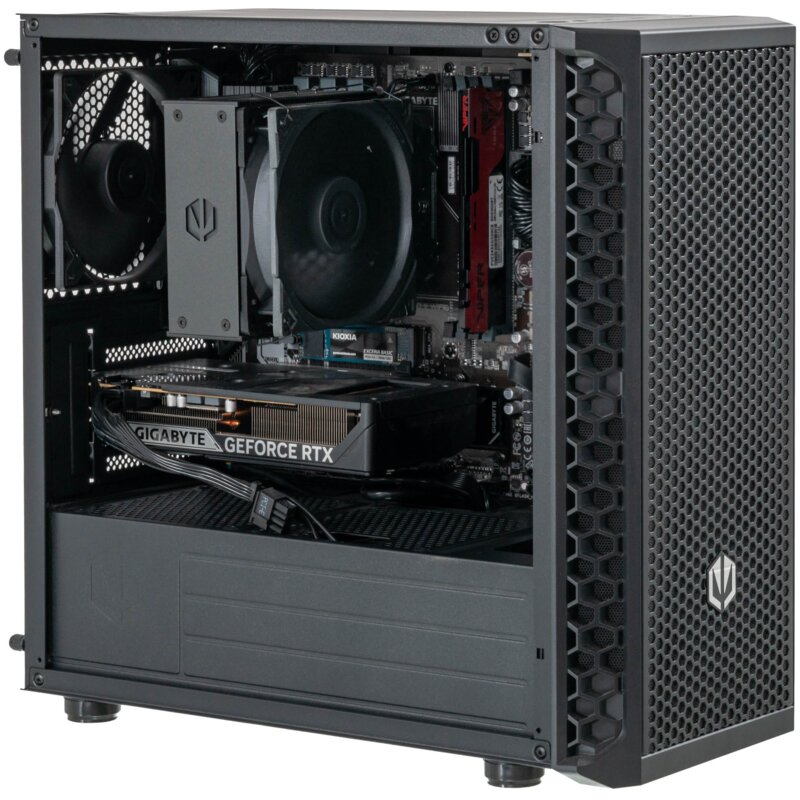 Komputer MAD DOG ENDORFY-M30AIR-A05WB32WH R5-5600XT 32GB RAM 1TB SSD GeForce RTX5060 DLSS 4.5 Wi-Fi Windows 11 Home