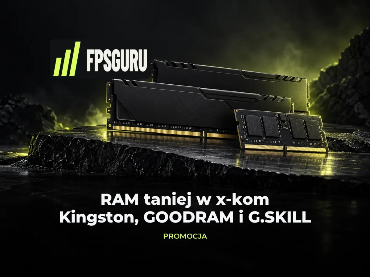 Ilustracja pamięci RAM DIMM i SODIMM — promocja na RAM w x-kom