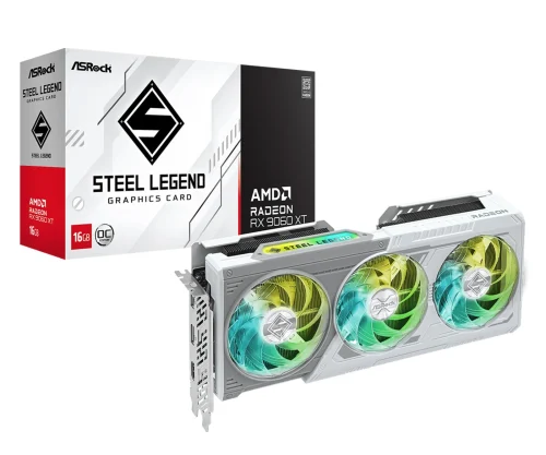 ASRock Radeon RX 9060 XT Steel Legend OC 16GB GDDR6
