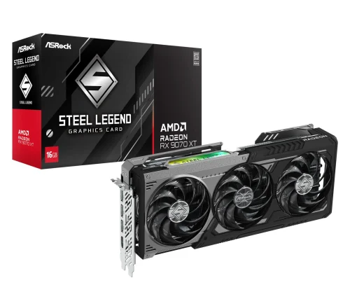 ASRock Radeon RX 9070 XT Steel Legend Dark 16GB GDDR6