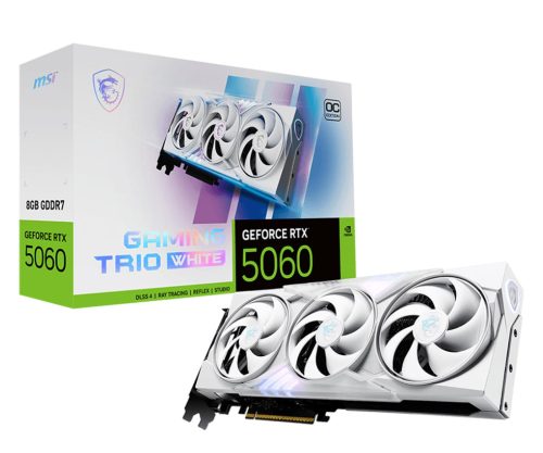 MSI GeForce RTX 5060 Gaming Trio OC White 8GB GDDR7 DLSS4