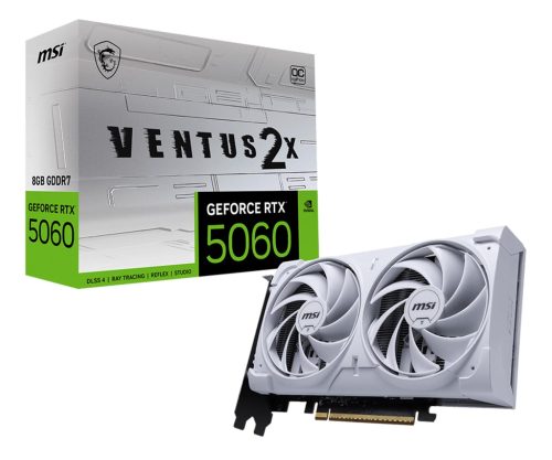 MSI GeForce RTX 5060 Ventus 2X OC White 8GB GDDR7 DLSS4